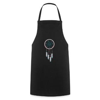Dreamcatcher Traumfänger Mode für Damen - Kochschürze - Schwarz - Vorne - AI Model Male 185 dark (185cm)