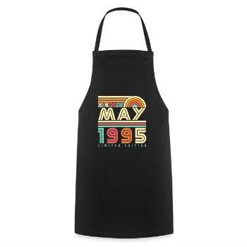May 1995 Legendary - Cooking Apron - black - Front - AI Model Male 185 dark (185cm)