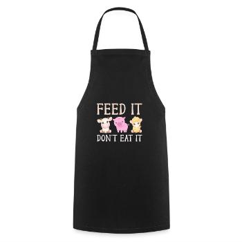 Animals Animal Animal Welfare Feeding - Cooking Apron - black - Front - AI Model Male 185 dark (185cm)