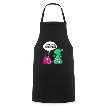 Drôle de motif de chimiste pour les nerds geeks cadeau - Tablier de cuisine - noir - Devant - AI Model Male 185 dark (185cm)