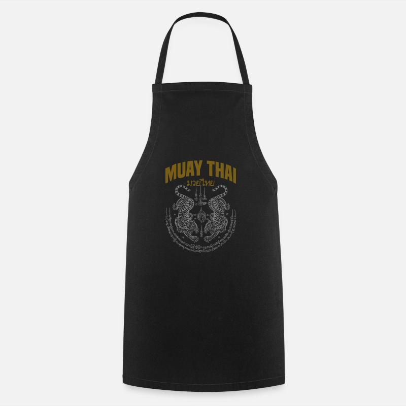 Thai Art Tigers Muay Thai Fighter - Tablier de cuisine - noir