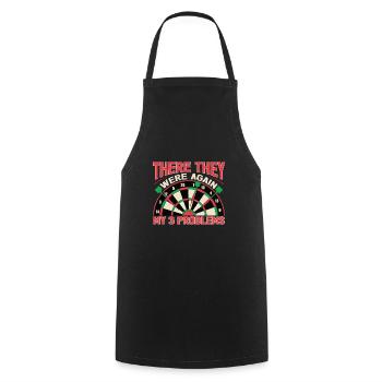 Darts Darts Darts Players Dartboard Dartboard Darts Darts Dartboard Darts Dartboard Dar - Cooking Apron - black - Front - AI Model Male 185 dark (185cm)