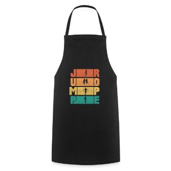 Jump Rope Skipping Rope Jumping Jump Rope - Cooking Apron - black - Front - AI Model Male 185 dark (185cm)
