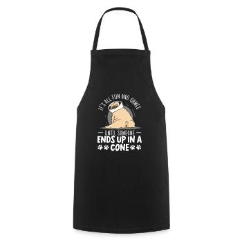 Pet Whisperer Animal Doctor Vet Veterinarian - Cooking Apron - black - Front - AI Model Male 185 dark (185cm)