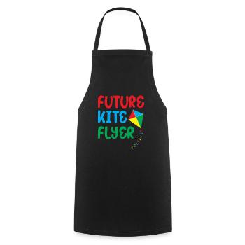 Future Kite Flyer - Sky Flying Children - Tablier de cuisine - noir - Devant - AI Model Male 185 dark (185cm)