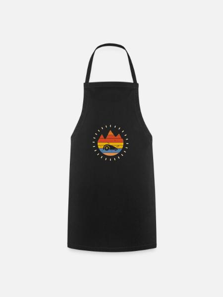 Robotic Lawn mowers Vintage - Cooking Apron - black