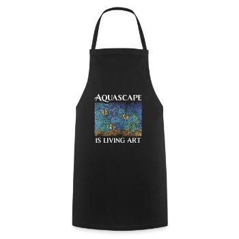 Aquascape Aquascaper Aquarium Aquaristics - Cooking Apron - black - Front - AI Model Male 185 dark (185cm)