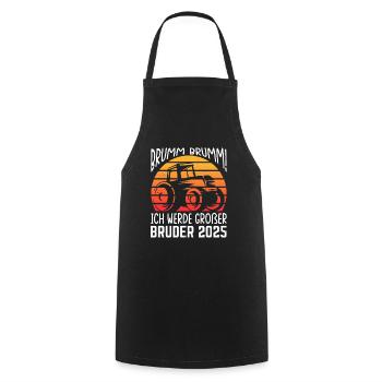 Großer Bruder 2025 - Kochschürze - Schwarz - Vorne - AI Model Male 185 dark (185cm)