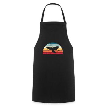 Retro Falknerei Sonnenuntergang Vintage Vogel Sonnenaufgang - Kochschürze - Schwarz - Vorne - AI Model Male 185 dark (185cm)