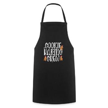 Cookie Baking Crew Pajama Christmas Gingerbread - Kochschürze - Schwarz - Vorne - AI Model Male 185 dark (185cm)