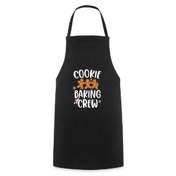 Cookie Baking Crew Pajama Christmas Gingerbread - Kochschürze - Schwarz - Vorne - AI Model Male 185 dark (185cm)