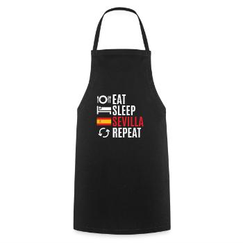 Pride Sevilla Tours Gift - Cooking Apron - black - Front - AI Model Male 185 dark (185cm)