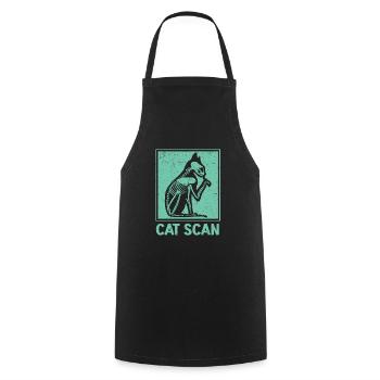 Cat Scan Radiologist Radiologic Technologist - Cooking Apron - black - Front - AI Model Male 185 dark (185cm)