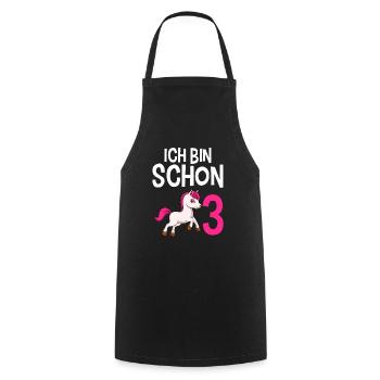 3 Jahre Mädchen 3. Geburtstag Mädchen - Kochschürze - Schwarz - Vorne - AI Model Male 185 dark (185cm)