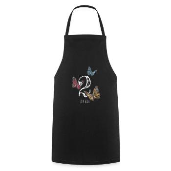 Zweiter Geburtstag 2. Geburtstagshirt - Kochschürze - Schwarz - Vorne - AI Model Male 185 dark (185cm)