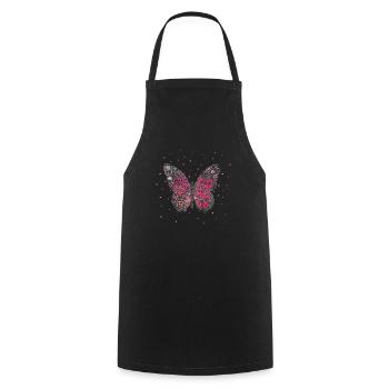 Papillon Papillon Fleuriste - Tablier de cuisine - noir - Devant - AI Model Male 185 dark (185cm)