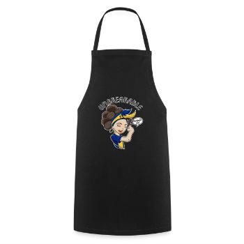 Barbados Girl Unbreakable I Patrimoine de la Barbade - Tablier de cuisine - noir - Devant - AI Model Male 185 dark (185cm)
