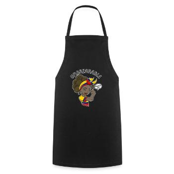 Colombian Girl Unbreakable Colombian Heritage - Cooking Apron - black - Front - AI Model Male 185 dark (185cm)