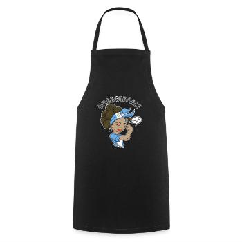 Fille guatémaltèque Incassable I Patrimoine Guatemala - Tablier de cuisine - noir - Devant - AI Model Male 185 dark (185cm)