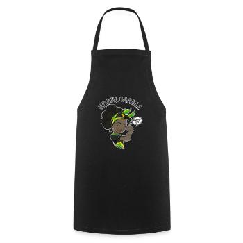 Fille jamaïcaine incassable I Héritage jamaïcain I - Tablier de cuisine - noir - Devant - AI Model Male 185 dark (185cm)
