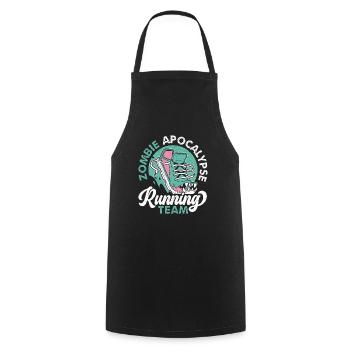 Zombie Apocalypse Running Team Halloween - Cooking Apron - black - Front - AI Model Male 185 dark (185cm)