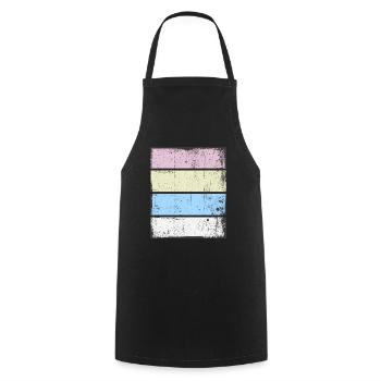 Retro Background Sunset Grunge Pastel - Cooking Apron - black - Front - AI Model Male 185 dark (185cm)