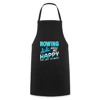 Rowing Make Me Happy You' Not So Much Funny - Kochschürze - Schwarz - Vorne - AI Model Male 185 dark (185cm)