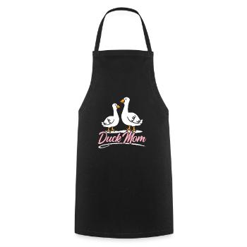 Canard Maman Canard Canard Duckaholic Fête des Mères - Tablier de cuisine - noir - Devant - AI Model Male 185 dark (185cm)