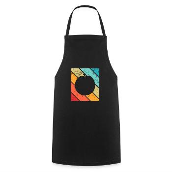 Apricot Fruit Lover Retro Veggie Diet Gift idea - Kochschürze - Schwarz - Vorne - AI Model Male 185 dark (185cm)