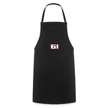 szescdziesiat jeden - Kochschürze - Schwarz - Vorne - AI Model Male 185 dark (185cm)