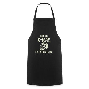 J’ai une radiographie tout est ok Radiographie en disant - Tablier de cuisine - noir - Devant - AI Model Male 185 dark (185cm)