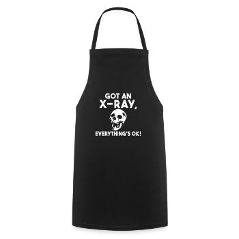 J’ai une radiographie tout est ok Radiographie en disant - Tablier de cuisine - noir - Devant - AI Model Male 185 dark (185cm)