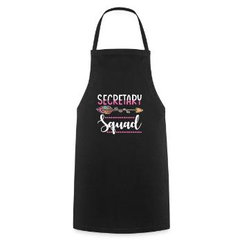 secrétaire - Tablier de cuisine - noir - Devant - AI Model Male 185 dark (185cm)