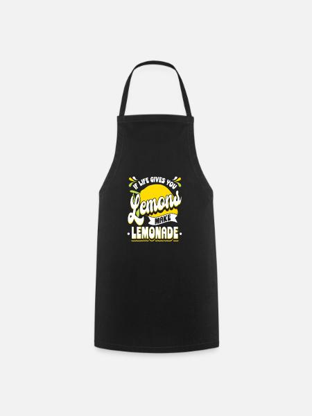 Quand la vie vous donne des citrons faire de la limonade - Tablier de cuisine - noir