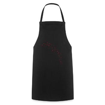 Perfekter Roter Sternenbogen - Kochschürze - Schwarz - Vorne - AI Model Male 185 dark (185cm)
