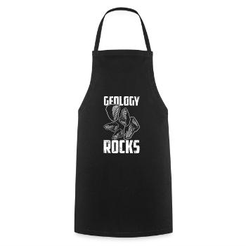 Geology Rocks Erdkunde Geologen Sprüche Geschenk - Kochschürze - Schwarz - Vorne - AI Model Male 185 dark (185cm)