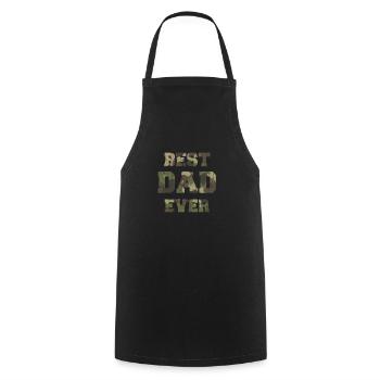 Meilleur papa de tous les temps - Tablier de cuisine - noir - Devant - AI Model Male 185 dark (185cm)