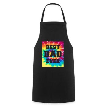 Vater Papa Bester Papa Best Dad Ever Hippie - Kochschürze - Schwarz - Vorne - AI Model Male 185 dark (185cm)