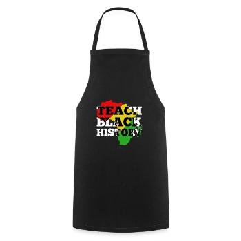 Teach Black History - Cooking Apron - black - Front - AI Model Male 185 dark (185cm)