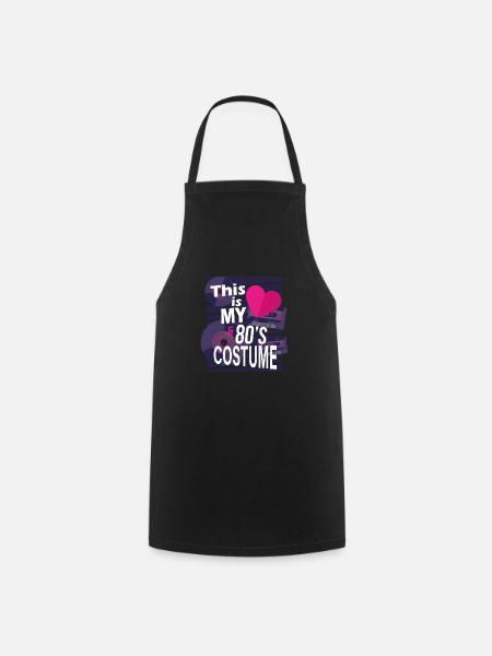 Voici ma cassette de costume en laque cœur des années 80 - Tablier de cuisine - noir