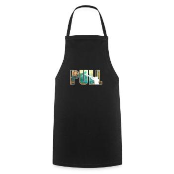 Tir de tir de pigeon d’argile Tireur sportif - Tablier de cuisine - noir - Devant - AI Model Male 185 dark (185cm)
