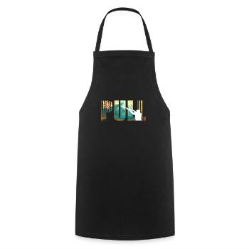 Tir de tir de pigeon d’argile Tireur sportif - Tablier de cuisine - noir - Devant - AI Model Male 185 dark (185cm)