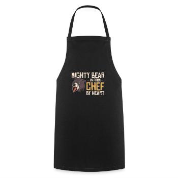 Chef Beast Animal Lovers Bear Cookers - Tablier de cuisine - noir - Devant - AI Model Male 185 dark (185cm)