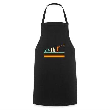 Vintage Clay Pigeon Shooting - Cooking Apron - black - Front - AI Model Male 185 dark (185cm)