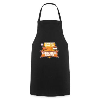 Rouleaux de sushi pas les rôles de genre - Tablier de cuisine - noir - Devant - AI Model Male 185 dark (185cm)