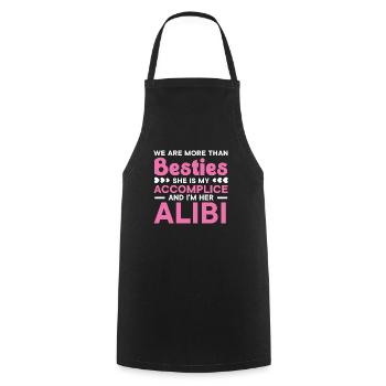 We Are More Than Besties Best Friend Friendship - Cooking Apron - black - Front - AI Model Male 185 dark (185cm)