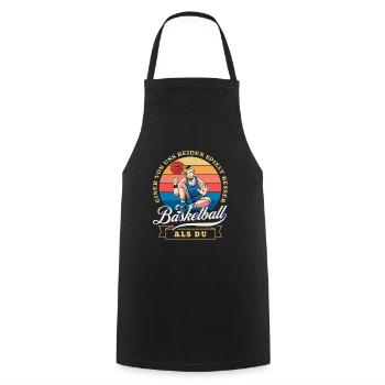 legendäre Basketballer Sommer Design - Kochschürze - Schwarz - Vorne - AI Model Male 185 dark (185cm)