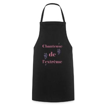 Cadeau femme Chanteuse de l'extrême - Tablier de cuisine - noir - Devant - AI Model Male 185 dark (185cm)