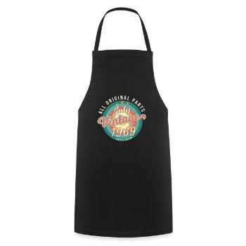 1969 Juillet Alles Original - Tablier de cuisine - noir - Devant - AI Model Male 185 dark (185cm)