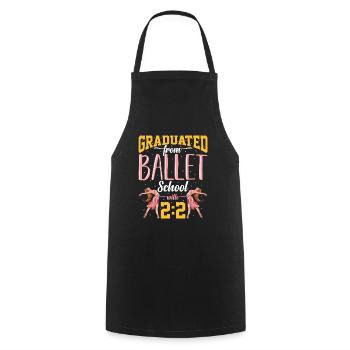 Ballet Dance Classical Ballerina Lifestyle Geschen - Cooking Apron - black - Front - AI Model Male 185 dark (185cm)